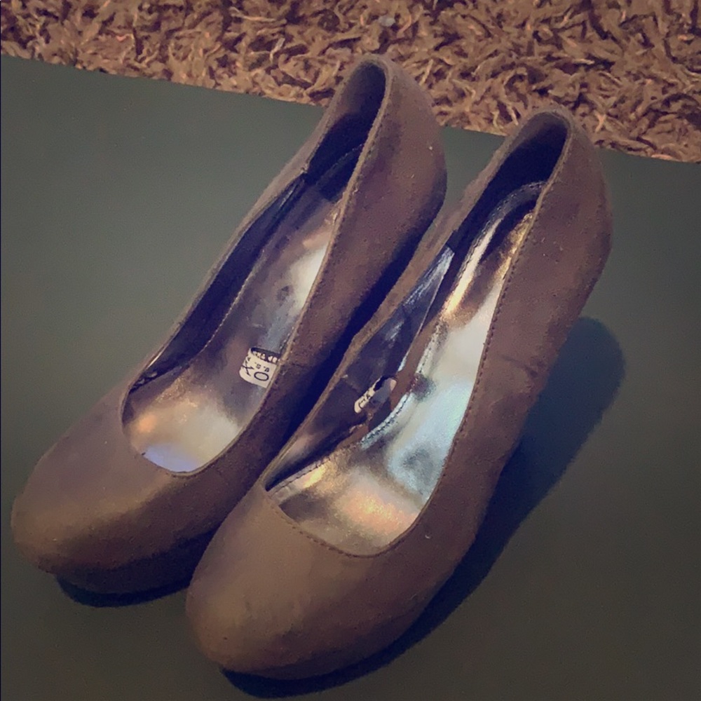 Suede Mossimo Wedges